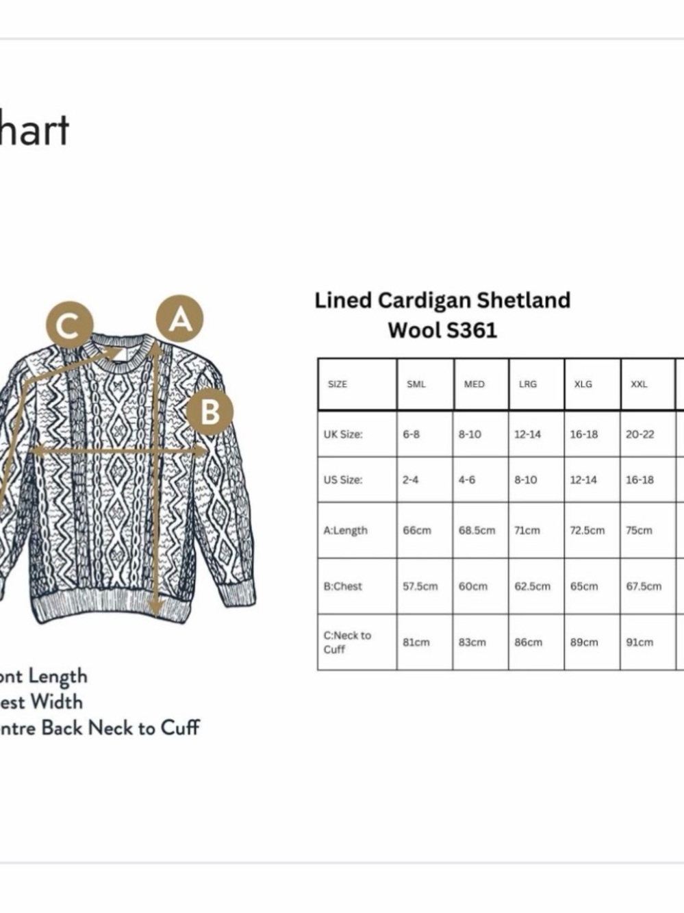 Aran Crafts | NWT Lined Shetland Zipper Cardigan, 100% wool - Picture 14 of 14